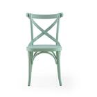 Cadeira X Texas Madeira Tauarí  Maciça Laqueado Verde