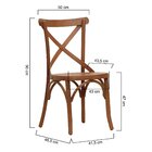 Cadeira Xisto Madeira Maciça Amêndoa