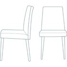 Cadeira Yasmin Daf Mobiliário Preto/caramelo