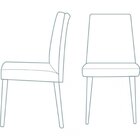 Cadeira Yasmin Daf Mobiliário Preto/cinza