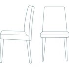 Cadeira Yasmin Daf Mobiliário Preto/marrom