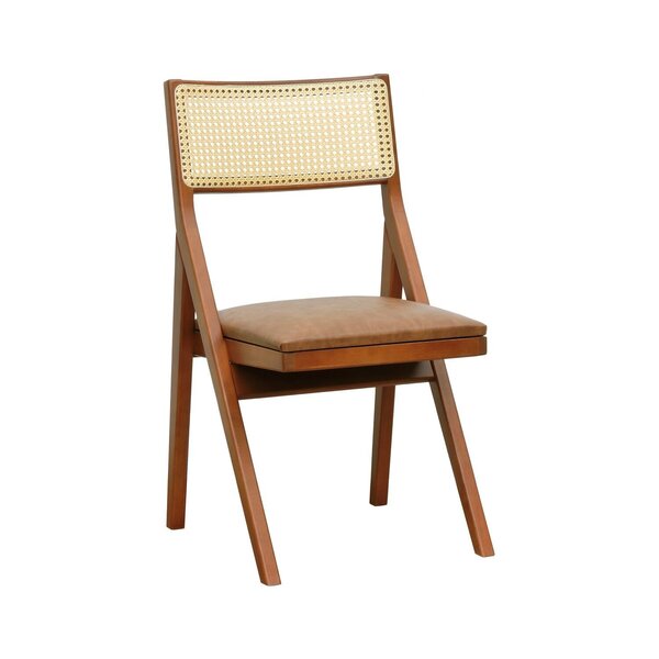 Cadeira Ypê Madeira Maciça Telinha Assento Estofado Corano Am