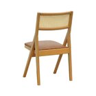 Cadeira Ypê Madeira Maciça Telinha Assento Estofado Corano Na