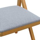 Cadeira Ypê Madeira Maciça Telinha Assento Estofado Linho Imp