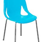 Cadeira Zelda Pp Base Cromada - Aqua