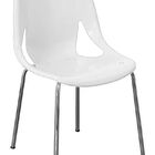 Cadeira Zelda Pp Base Cromada - Branca