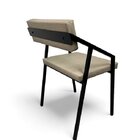 Cadeira Zênite - Metalon Preto Bege