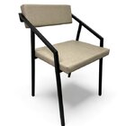 Cadeira Zênite - Metalon Preto Bege