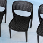 Cadeira Zoe Preta Em Polipropileno Moderna Mobília