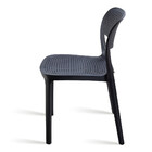 Cadeira Zoe Preta Em Polipropileno Moderna Mobília