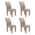 Cadeiras 4 Cadeiras Laguna Chocolate/off White/bege - Cel Móv