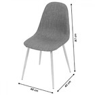 Cadeiras Charla Linho Em Marrom Base Madeira Kit 4 Un