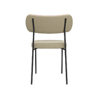 Cadeiras De Jantar Base Ferro Nile Kit 2 Pu Caramelo/linho A0