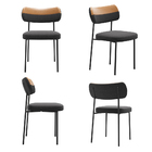 Cadeiras De Jantar Base Ferro Nile Kit 4 Pu Caramelo/linho A0