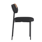 Cadeiras De Jantar Base Ferro Nile Kit 4 Pu Caramelo/linho A0