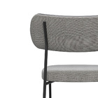 Cadeiras De Jantar Base Ferro Nile Kit 4 Pu Caramelo/linho A0