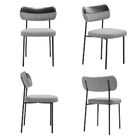 Cadeiras De Jantar Base Ferro Nile Kit 4 Pu Caramelo/linho A0