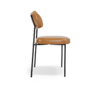 Cadeiras De Jantar Base Ferro Nile Kit 4 Sintético Pu A08 - D