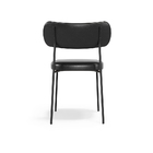 Cadeiras De Jantar Base Ferro Nile Kit 8 Sintético Pu Preto A