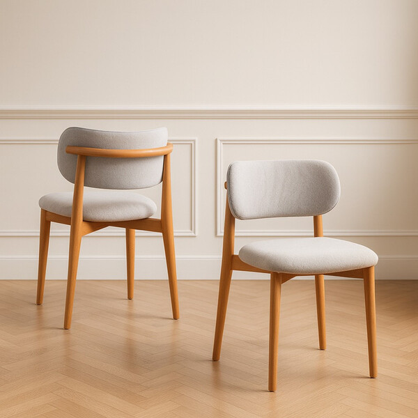 Cadeiras Elegantes Em Madeira Maciça Éclat Solare