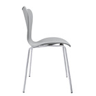 Cadeiras Jacobsen Polipropileno Sala Jantar Base Metal - Cinza