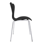 Cadeiras Jacobsen Polipropileno Sala Jantar Base Metal - Preto