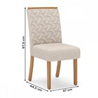 Cadeiras Kit 2 Cadeiras Carina Nature/linho - Henn