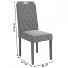 Cadeiras Kit 2 Cadeiras Cinza Mesclado Cad152ea - Kappesberg