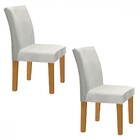 Cadeiras Kit 2 Cadeiras Estofadas Espanha Cinamomo/off White/