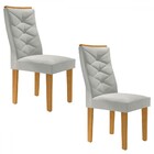 Cadeiras Kit 2 Cadeiras Estofadas Germany Cinamomo/off White/