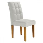 Cadeiras Kit 2 Cadeiras Estofadas Hobby Ypê/off White/boucle