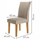 Cadeiras Kit 2 Cadeiras Estofadas Moscou Cinamomo/bege - Cel