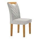 Cadeiras Kit 2 Cadeiras Estofadas Texas Cinamomo/off White/bo