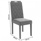 Cadeiras Kit 2 Cadeiras Veludo Preto Cad152ea  - Kappesberg