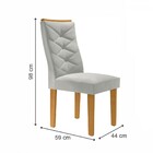 Cadeiras Kit 4 Cadeiras Germany Cinamomo/off White/boucle Gel