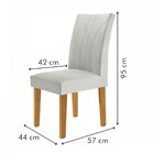 Cadeiras Kit 4 Cadeiras Moscou Cinamomo/off White/gelo - Cel