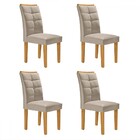 Cadeiras Kit 4 Cadeiras Nápoles Cinamomo/off White/bege - Cel