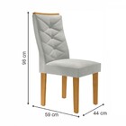 Cadeiras Kit 6 Cadeiras Germany Cinamomo/off White/boucle Gel