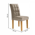 Cadeiras Kit 6 Cadeiras Hobby Cinamomo/off White/bege - Cel M