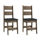 Cadeiras Mdf Ameixa Negra Com O Assento Preto Lilies Móveis