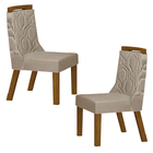 Cadeiras Para Mesa De Jantar Encosto Detalhado - Ágata - Leif