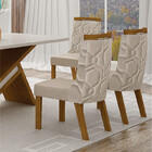 Cadeiras Para Mesa De Jantar Encosto Detalhado - Ágata - Leif