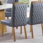 Cadeiras Para Mesa De Jantar Estofada - Amsterdã - Art Salas