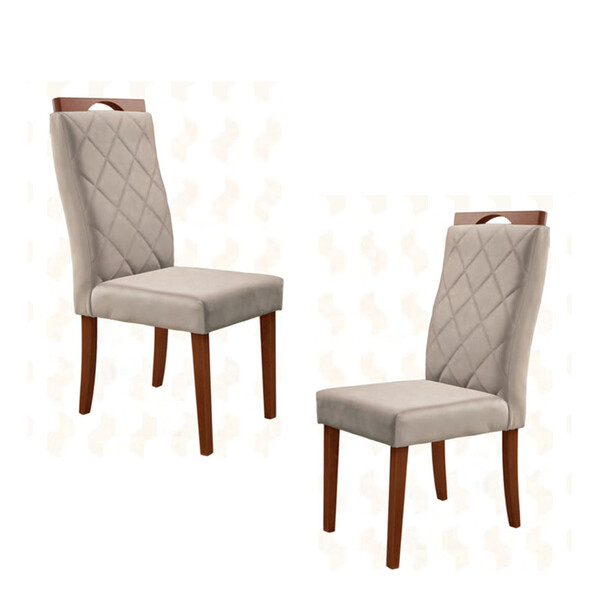 Cadeiras Para Mesa De Jantar Estofada - Lisboa - Art Salas