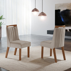 Cadeiras Para Mesa De Jantar Estofada - Lottus - Lj Móveis