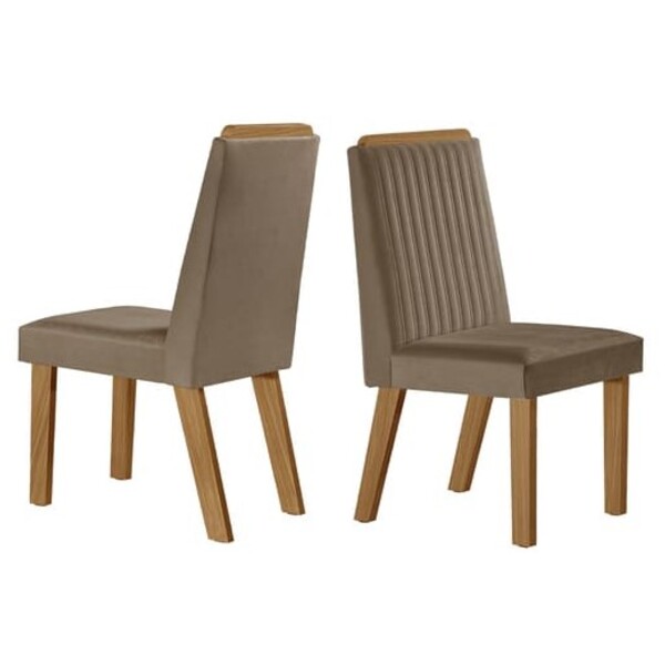 Cadeiras Para Mesa De Jantar Estofada - Riviera - Lj Móveis