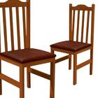 Cadeiras Para Mesa De Jantar Estofadas 2 Unidades Nogueira Va