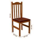 Cadeiras Para Mesa De Jantar Estofadas 2 Unidades Nogueira Va