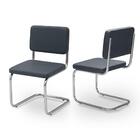 Cadeiras Para Sala De Jantar 2 Unidades Cromadas Califórnia L