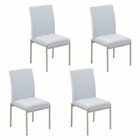 Cadeiras Para Sala De Jantar 4 Unidades Atenas Cinza / Champa